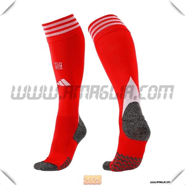Prima Calzini di Bayern Monaco 2025 2026 Rosso
