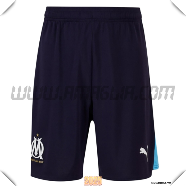 Seconda Pantaloncini Marsiglia OM 2025 2026 Negro