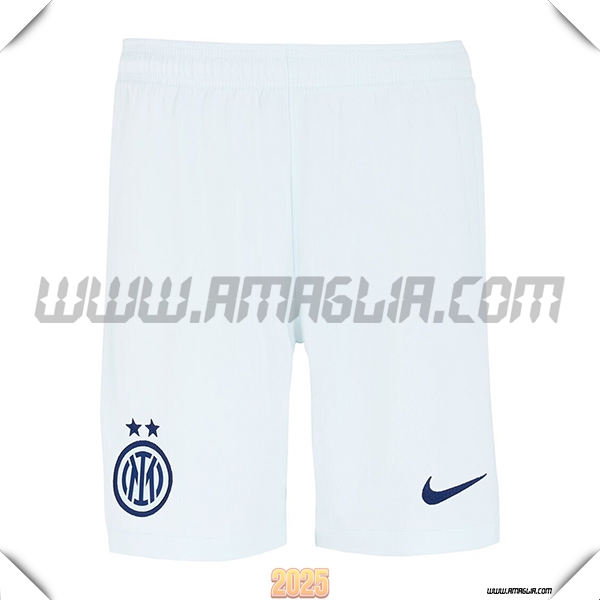 Seconda Pantaloncini Inter Milan 2025 2026 Bianco
