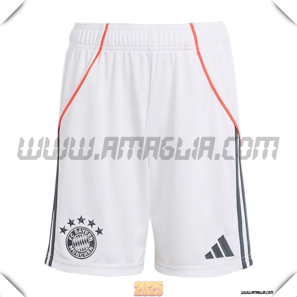 Seconda Pantaloncini Bayern Monaco 2025 2026 Bianco