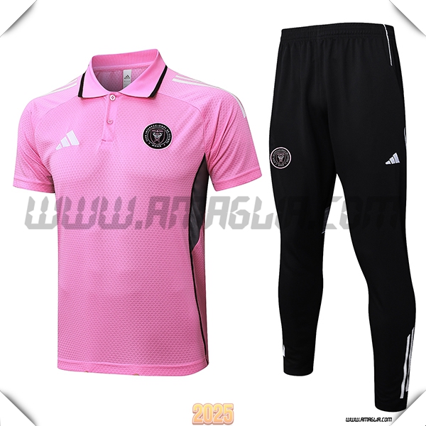 Kit Maglia Polo Inter Miami CF Rosa/Grigio 2025 2026