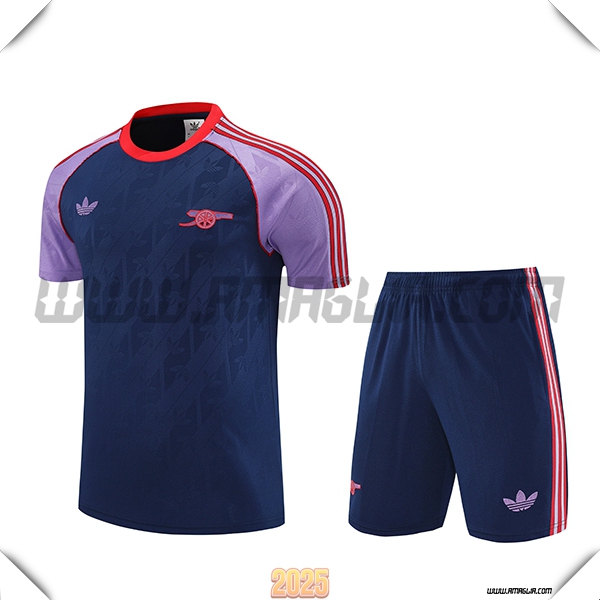 Kit Maglia Allenamento Arsenal Blu/viola/Rosso 2025 2026