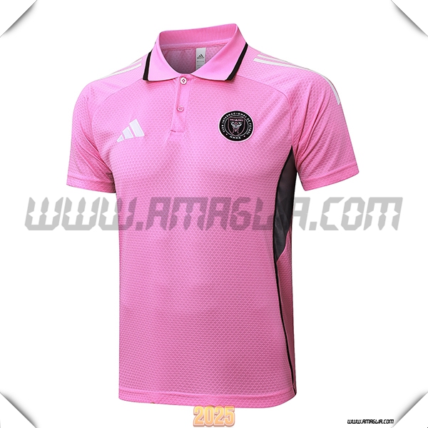 Maglia Polo Inter Miami CF Rosa/Grigio 2025 2026