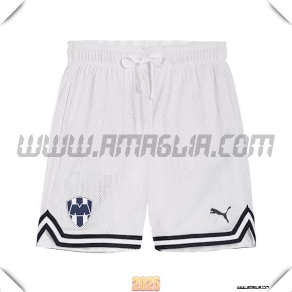 Pantaloncini NBA Monterrey 2025/26 Bianco/Nero