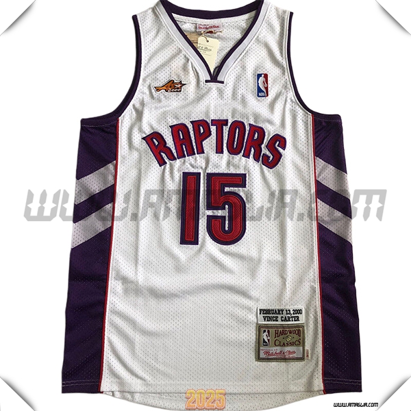 Maglia Toronto Raptors (CARTER #15) 2025/26 Bianco/viola/Rosso
