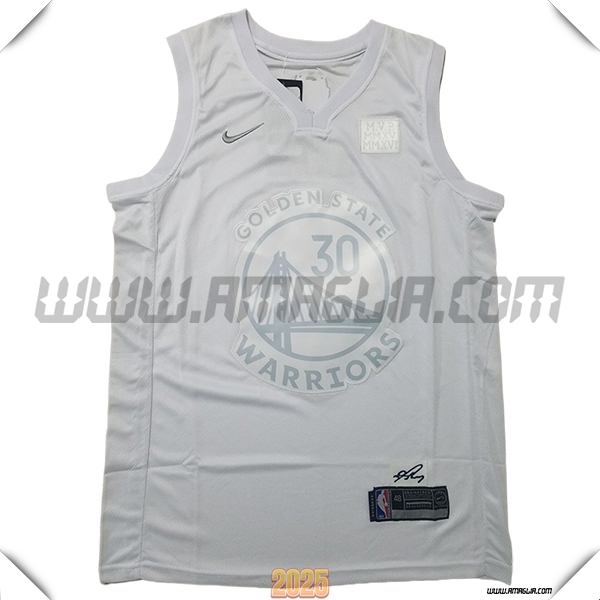 Maglia Golden State Warriors (CURRY #30) 2025/26 Bianco