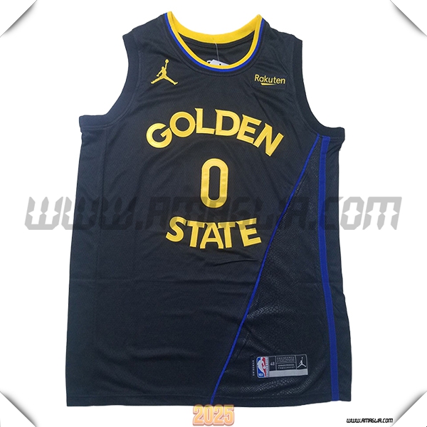 Maglia Golden State Warriors (PAYTON II #0) 2025/26 Nero/Giallo