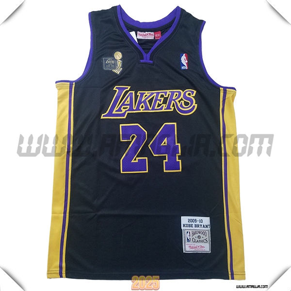 Maglia Los Angeles Lakers (BRYANT #24) 2025/26 Nero/Giallo/viola