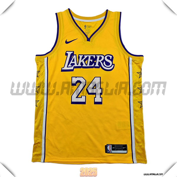 Maglia Los Angeles Lakers (BRYANT #24) 2025/26 Giallo