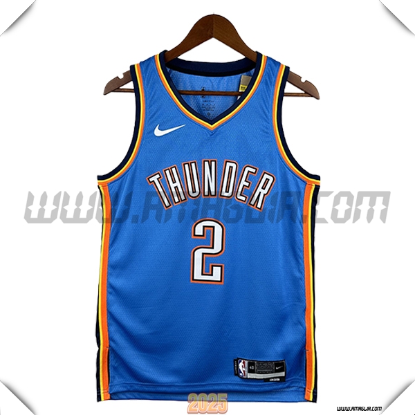 Maglia Oklahoma City Thunder (GIL GEOUS-ALEXANDER #2) 2025/26 Blu