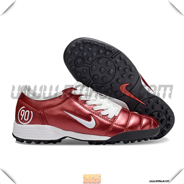 Nike Scarpe Da Calcio T90 TF Rosso/Bianco -03