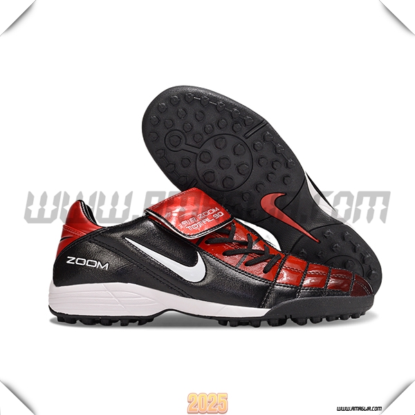 Nike Scarpe Da Calcio T90 TF Nero/Rosso/Bianco -02