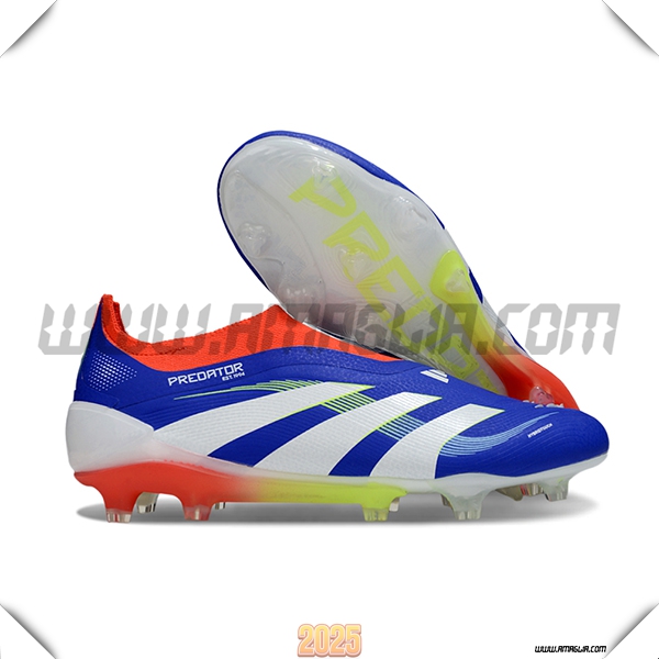 Adidas Scarpe Da Calcio 25 Predator Elite LL FG Blu/Bianco/Arancia