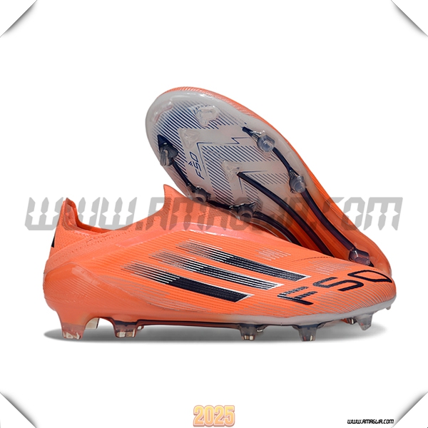 Adidas Scarpe Da Calcio F50 Elite Laceless FG Arancia/Nero