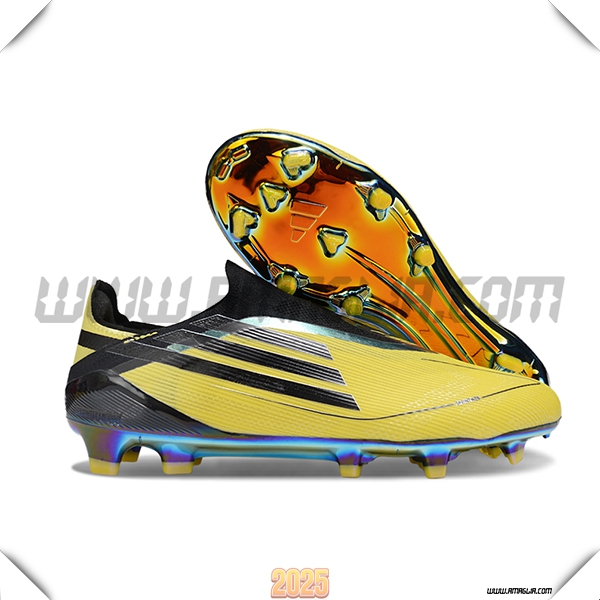 Adidas Scarpe Da Calcio F50 Elite Laceless FG Giallo/Nero