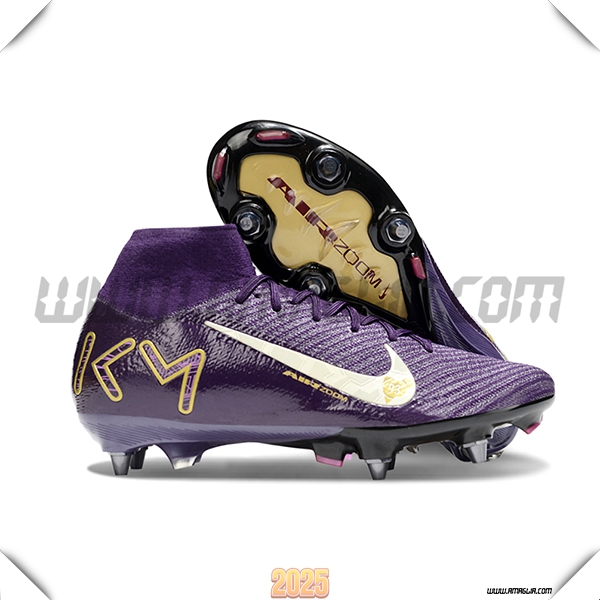 Nike Scarpe Da Calcio Air Zoom Mercurial Superfly IIX Elite SG viola/Bianco