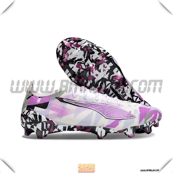 PUMA Scarpe Da Calcio ULTRA 5 ULTIMATE FG Bianco/viola/Nero