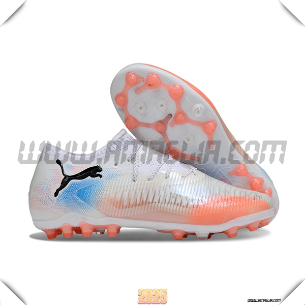 PUMA Scarpe Da Calcio FUTURE 8 ULTIMATE AG Bianco/Arancia -02