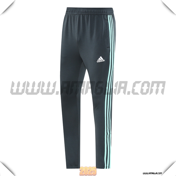 Pantaloni Da Allenamento Adidas Grigio/Verde 2025 2026