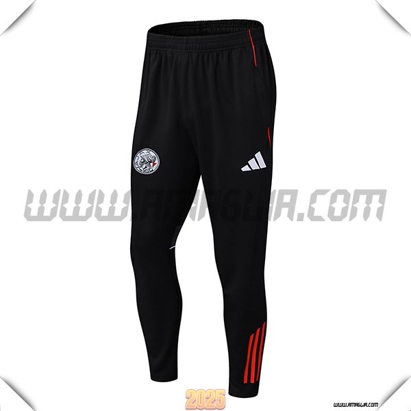 Pantaloni Da Allenamento Ajax Nero/Rosso 2025 2026