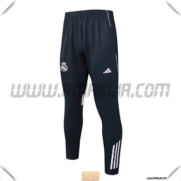 Pantaloni Da Allenamento Real Madrid Grigio Scuro 2025 2026 -02