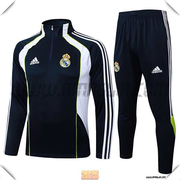 Tuta Calcio Real Madrid Blu/Bianco/Verde 2025 2026 -02