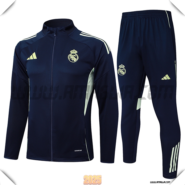 Tuta Calcio Giacca Real Madrid Blu/Verde 2025 2026