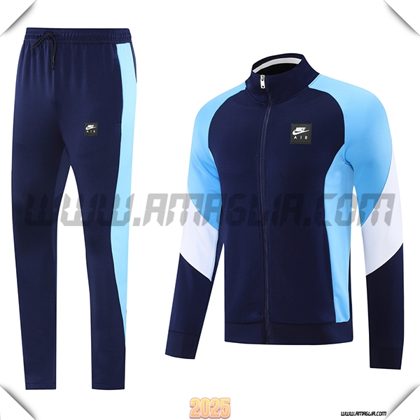 Tuta Calcio Giacca Nike Blu/Bianco 2025 2026
