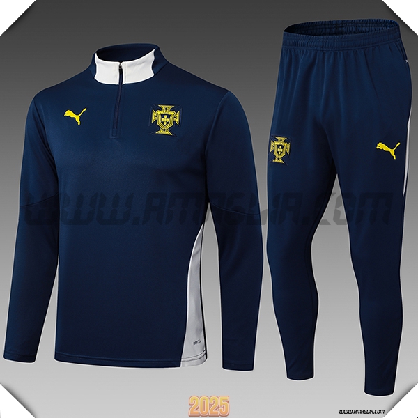 Tuta Calcio Portogallo Bambino Blu Reale 2025 2026 -02