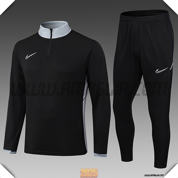 Tuta Calcio Nike Bambino Nero/Grigio 2025 2026