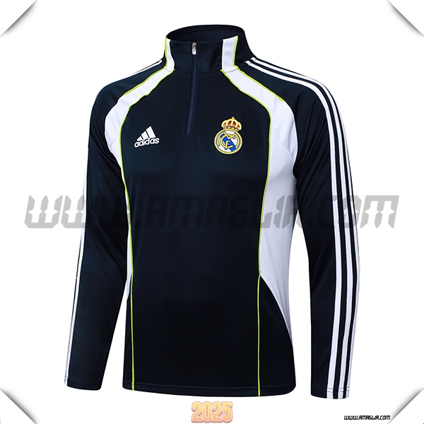 Felpa Allenamento Real Madrid Blu/Bianco/Verde 2025 2026
