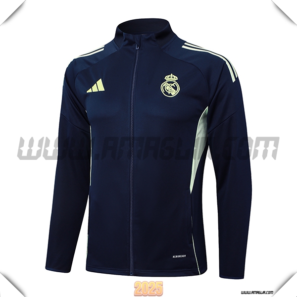 Giacca Calcio Real Madrid Blu/Verde 2025 2026 -02