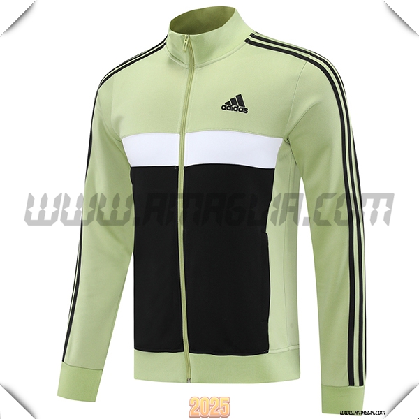 Giacca Calcio Adidas Verde/Nero/Bianco 2025 2026 -02
