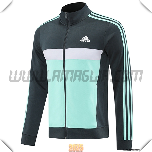 Giacca Calcio Adidas Verde/Grigio/Bianco 2025 2026