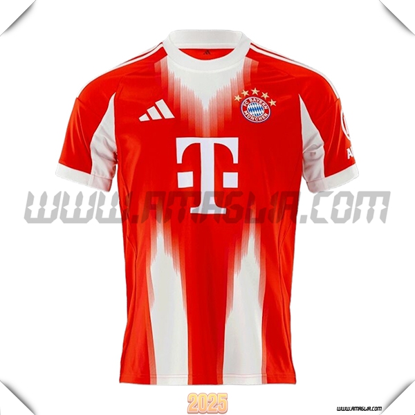 Nuovo Maglia da Bayern Monaco Prima 2025 2026 Rosso/Bianco