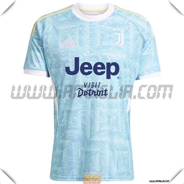 Nuovo Maglia da Juventus Seconda 2025 2026 Azzurro Chiaro