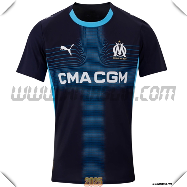 Nuovo Maglia da Marsiglia OM Seconda 2025 2026 Negro