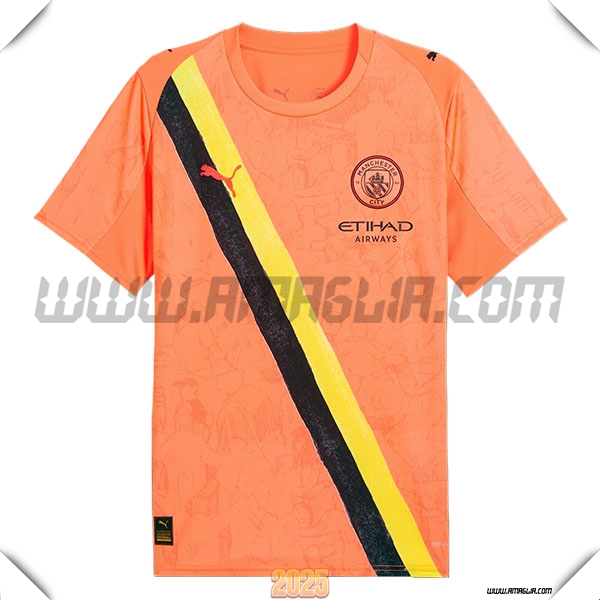 Nuovo Maglia da Manchester City Club World Cup Arancia 2025 2026