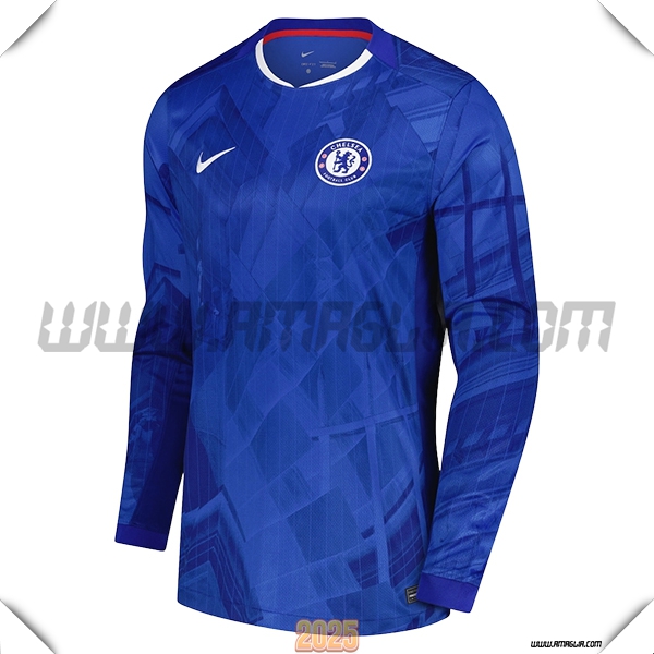 Nuovo Maglia da FC Chelsea Maniche lunghe Prima 2025 2026 Blu