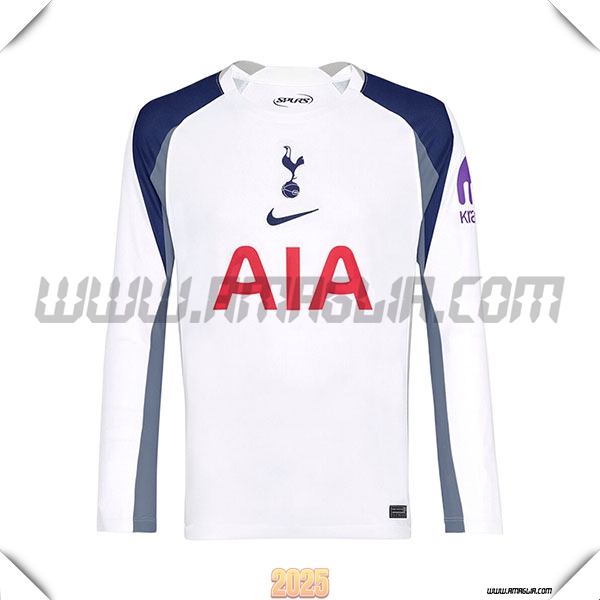 Nuovo Maglia da Tottenham Hotspurs Maniche lunghe Prima 2025 2026 Bianco