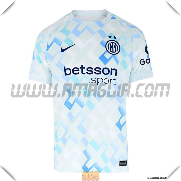 Nuovo Maglia da Inter Milan Seconda 2025 2026 Bianco