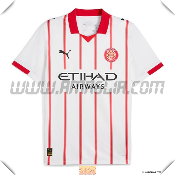Nuovo Maglia da Girona Prima 2025 2026 Rosso/Bianco