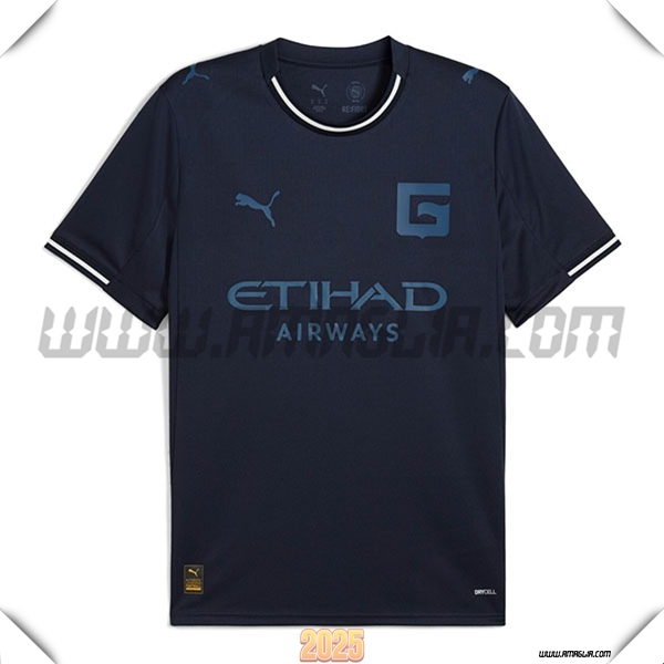 Nuovo Maglia da Girona Terzo 2025 2026 Negro