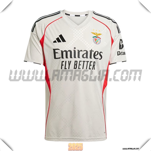 Nuovo Maglia da Benfica Seconda 2025 2026 Bianco
