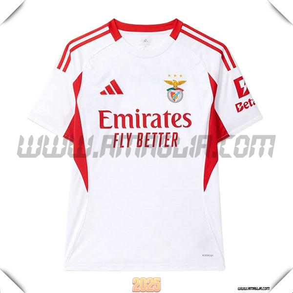 Nuovo Maglia da Benfica Terzo 2025 2026 Bianco