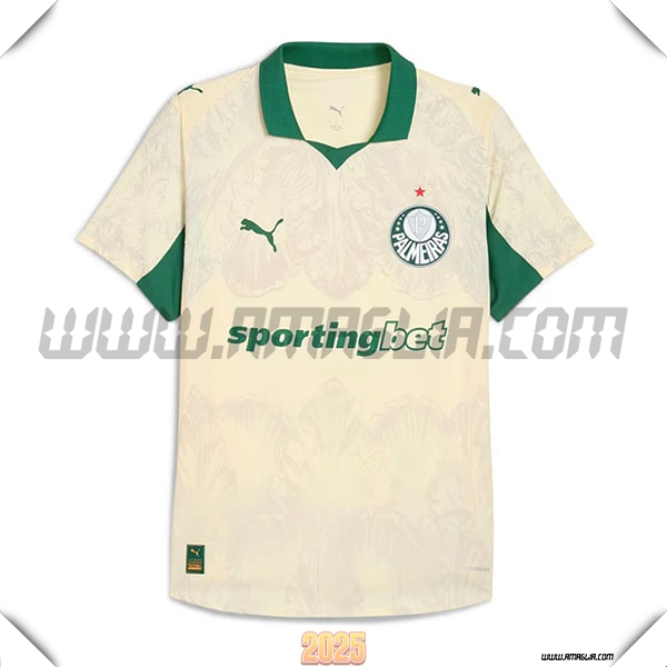 Nuovo Maglia da Palmeiras Club World Cup Verde/Beige 2025 2026