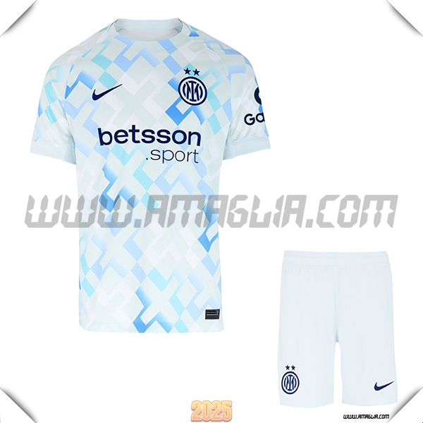 Nuovo Maglia da Inter Milan Bambino Seconda Bianco 2025 2026