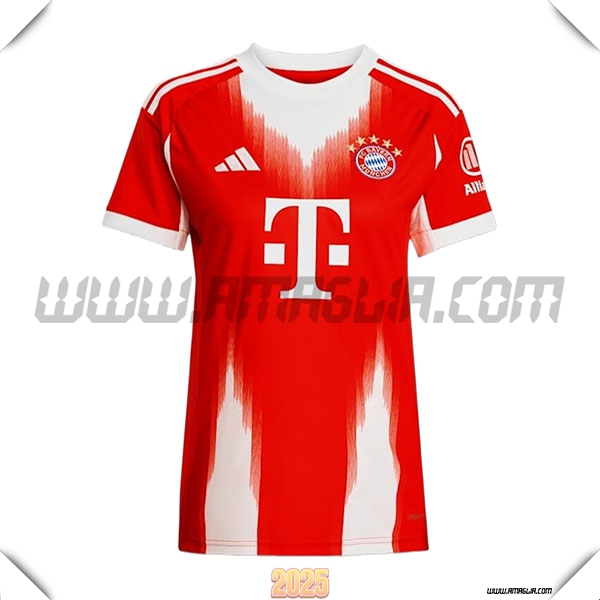 Nuovo Maglia da Bayern Monaco Donne Prima Rosso/Bianco 2025 2026