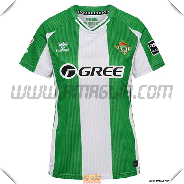 Nuovo Maglia da Real Betis Donne Prima Verde/Bianco 2025 2026