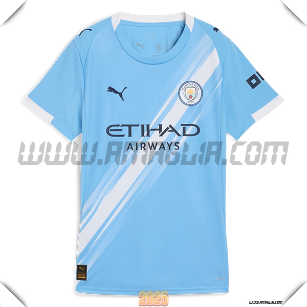Nuovo Maglia da Manchester City Donne Prima Blu Cielo 2025 2026